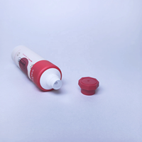 Tube souple en plastique PE pour crème pour les mains avec bouchon octogonal pour l'emballage de produits de soin de la peau et nettoyants pour le visage