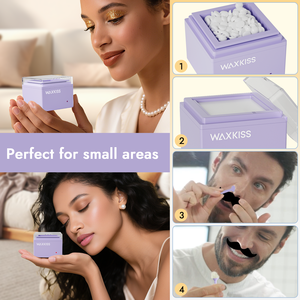En stock Waxkiss Nouveau design Kit chauffe-<span class=keywords><strong>cire</strong></span> pour l'épilation des sourcils, du nez et des oreilles, avec pot à <span class=keywords><strong>cire</strong></span> - Product Image 3