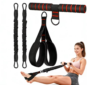 Set Pedal Puller XLAN Aggiornato, <span class=keywords><strong>Elastico</strong></span> per Fitness Domestico e Yoga, Attrezzatura per Allenamento di Resistenza - Product Image 1