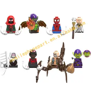 Super Heros verde Goblin Kingpin ragno Ultimate miglia Morales scorpione Mini mattoni figure blocchi di costruzione giocattoli Juguetes X0241