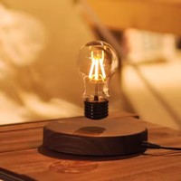 Lampe de nuit magnétique à commande tactile avec lampe de table flottante en bois, idéale pour les chambres, les bureaux et autres espaces intérieurs