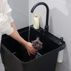뜨거운 대형 싱크대 욕실 플라스틱 세탁 욕조 분지 직사각형 세면기 유연한 호스