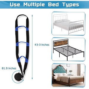Pull up Assist Device with Handle Strap Rope <b>Ladder</b> Caddie Helper Recovery Patient Padded Hand Grip Bed <b>Ladder</b> Assist - Product Image 2