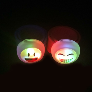 2019 celebration decoration multicolor LED glowing bracelet Led slap band - Product Image 4