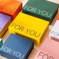 Glitter Coated 4C Rigid Paperboard Flip Gift Box Glossy/Matt Lamination UV Coating Silk Screen Personalized Logo Luxury