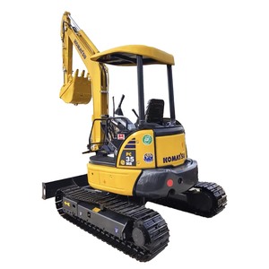 รถขุดมือสองญี่ปุ่น Komatsu PC35Mr ขนาด 3.5 ตัน รถขุดขนาดเล็ก Komatsu PC35 พร้อมหัวเจาะแบบมีหัวหนีบและหัวเบรกเกอร์ - Product Image 1
