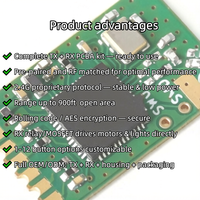 Kit de personnalisation de carte mère de télécommande 2.4G TX + RX PCBA pour porte de garage et volet roulant