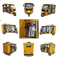 2024 nouveauté ouvert 3 roues pousse-pousse 7 places électrique passager Tricycle Tuk Tuk Taxi 1000W puissance 400kg