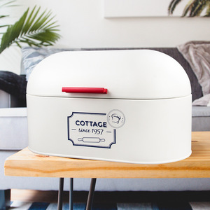 Large-capacity European-style Dust-proof Bread <b>Box</b> Baking Bread <b>Kitchen</b> Snacks Home <b>Storage</b> <b>Box</b> Factory Direct Galvanized Iron - Product Image 3