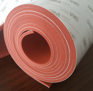 Đệm Hoặc Rung Động Cách Ly Silicone MVQ Tấm Xốp Với Chất Kết Dính Tự Ủng Hộ 3Mm - Product Image 1