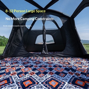 Tente double couche quatre saisons pour l'extérieur, deux chambres, un salon, 4/6/8 personnes, camping, imperméable - Product Image 2