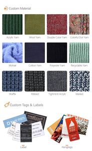 Wholesale Custom <b>Winter</b> Warm Acrylic Knitted Beanie Cap Beanies <b>Hat</b> With Your Logo for Men Women - Product Image 6