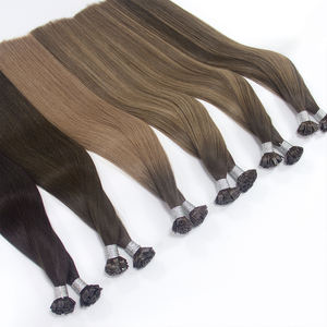 Extensions de cheveux humains K Tips Ketatin Balayage Ombre Color Flat K Tips I Tip 100% Remy Cheveux humains naturels et sains - Product Image 4