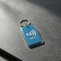 Carte de visite numérique personnalisée, autocollant pour téléphone portable, étiquette RFID NFC, porte-clés avec code QR, cartes d'accès étanches pour usage hôtelier