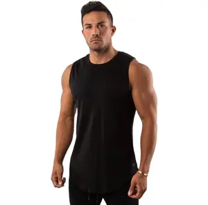 Uomo sportivo senza maniche gilet allentato Fitness Running Gym Mma Yoga sport Top in cotone camicie