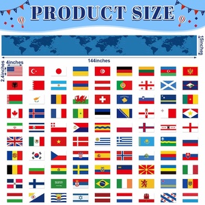 Nuovo rilascio di promozione multicolore personalizzato in poliestere sport bandiera della <span class=keywords><strong>mappa</strong></span> <span class=keywords><strong>del</strong></span> <span class=keywords><strong>mondo</strong></span> <span class=keywords><strong>del</strong></span> paese nazionale <span class=keywords><strong>con</strong></span> bandiera di stringa - Product Image 3