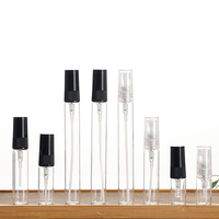Flacon vide personnalisé de 2 ml à 10 ml, flacon pulvérisateur en verre transparent, flacon d'échantillon de parfum avec estampage à chaud