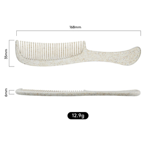Ensemble d'articles de toilette biodégradables de haute qualité pour hôtels, peignes miniatures antistatiques en paille de blé, utilisés dans les hôtels <span class=keywords><strong>et</strong></span> les salles de bain de <span class=keywords><strong>voyage</strong></span> - Product Image 3