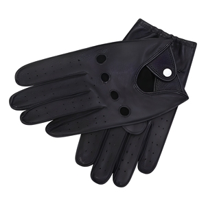 Guantes de Conducción de Cuero para Hombre, Forro de Cachemira, Diseño Transpirable con Pantalla Táctil para las Cuatro Estaciones, Cómodos para Uso Automotriz y al Aire Libre - Product Image 1