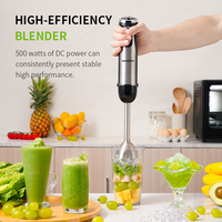 GDOR Chopper Titanium Blender Mixeur à immersion 5 en 1 Mixeur à main 1000W Heavy Duty Motor Egg Whisk Mixer