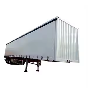 Semirremolque de cortina lateral de 14 m con suspensión neumática de 3 ejes para camiones para transporte de carga pesada - Product Image 6