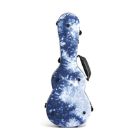 Tas Gig Ukulele Akustik Berkualitas Tinggi dari Bahan Fiberglass dengan Lapisan Beludru Biru