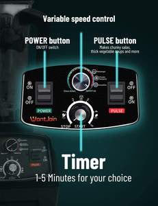 Aparelhos de cozinha liquidificador, liquidificador em pó de coco com marcas, liquidificador, batidora con pedaleira, fufu yam pounder, porca de tigre - Product Image 5