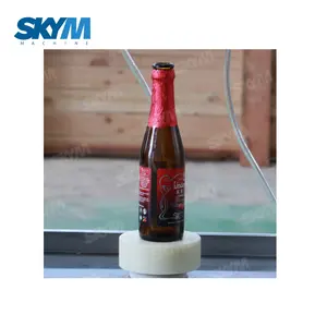 Manual 250ml 300ml Carbonated Beer Sparking Wine PET Glass Bottle Water Filling Liquid Packing Machine