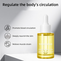 Huile Corporelle Revitalisante Bouteille Dorée Soin Corporel Préparation Pure à Base de Plantes Chinoises Détente Musculaire et Tendineuse Huile de Massage