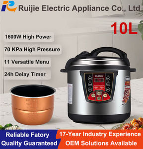 Cuisinière à pression électrique commerciale à prix direct d'usine, multi-usages, cuiseur à riz, acier inoxydable, cuisinière instantanée automatique 10L - Product Image 1
