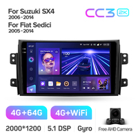 Suzuki Vitara 4 2014 - 2018 için TEYES CC3 2K Araç DVD Oynatıcısı 9 İnç Android Navigasyon IPS Ekranlı Araç DVD Oynatıcısı