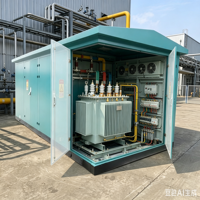 Station de transformateur extérieure compacte préfabriquée et personnalisable en acier Zhong'an Electric Industrial 12kV 630A-1250A IP40