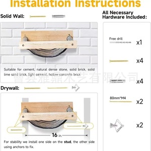 Hamaca de madera maciza para gatos, montada en la pared, 40x35 cm, tela a rayas, cama para mascotas para ventanas, balcones y tomar el sol - Product Image 5