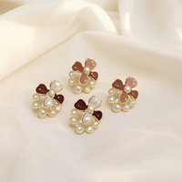 Anting Tusuk Wanita Gaya Korea Super Fairy, Desain Bunga Gardenia Manis, Cocok untuk Segala Suasana, Grosir, Model Unik