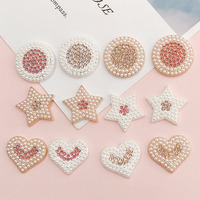 Pendentifs Cœur en Métal à Strass pour Chaussures Holey Beach et Adaptateurs de Chaîne pour Bouchons Anti-Poussière de Téléphone