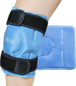 Envoltura de hielo de gel de neopreno flexible reutilizable Terapia de dos correas para magulladuras Lesiones de desgarro de menisco Paquete de hielo de rodilla - Product Image 1