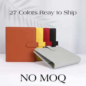 HongboベストセラーA5バジェットバインダー27色ペブルレザーゴールドリングオフィス用デイリー/ウィークリー/月刊日記プランナールーズリーフ - Product Image 3