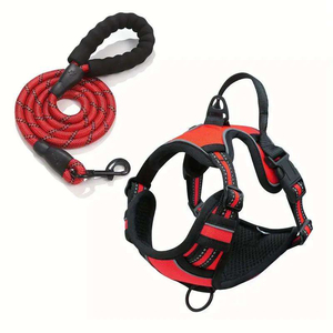 360 Degree Full Coverage Dog Harness Set Lightweight Nylon Fashionable XL Size Chest Strap Comfortable Walk Washable Dog Leash - Product Image 5