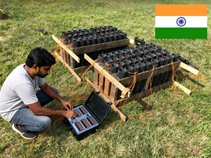 Système de tir de feux <span class=keywords><strong>d</strong></span>'artifice sans fil professionnel à 36 canaux, <span class=keywords><strong>batterie</strong></span> rechargeable certifiée CE, pour les grands rassemblements - Product Image 2