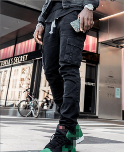 Jeans Slim Fit da <span class=keywords><strong>Uomo</strong></span> Fengway, <span class=keywords><strong>Pantaloni</strong></span> Denim a Vita Media <span class=keywords><strong>con</strong></span> Lavaggio Sbiancato, Stile Trendy <span class=keywords><strong>con</strong></span> <span class=keywords><strong>Tasche</strong></span> <span class=keywords><strong>Laterali</strong></span> - Product Image 3