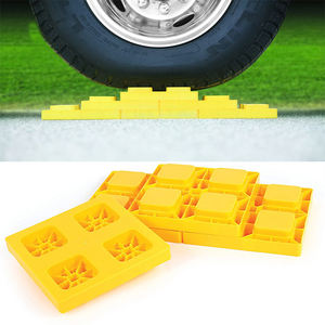 HOMFUL – cales de roue de remorque en plastique, cales de roue de remorque, cales de roue de RV, blocs de nivellement de RV, double - Product Image 2