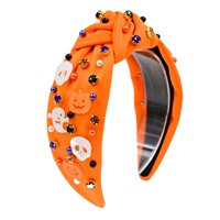 Headband Halloween yang Dapat Disesuaikan dengan Motif Labu, Hantu, dan Tengkorak |   Langsung dari Pabrik |   Aksesoris Rambut Liburan yang Menyeramkan