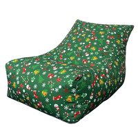 Canapé multifonctionnel imprimé de dessins animés Noël pour enfants 2023 Fauteuil d'intérieur pour enfants imprimé Fauteuil confortable en mousse