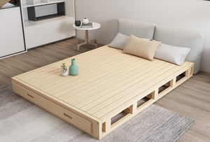 Japanese <strong>Floor</strong> <strong>Stand</strong> No <strong>Headboard</strong> Economy Type Guesthouse Bed - Product Image 4