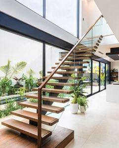 2025 plus récent <span class=keywords><strong>escalier</strong></span> <span class=keywords><strong>en</strong></span> acier avec marche <span class=keywords><strong>en</strong></span> chêne flottant lumière LED garde-corps <span class=keywords><strong>en</strong></span> verre trempé <span class=keywords><strong>clair</strong></span> balustrade <span class=keywords><strong>en</strong></span> acier inoxydable - Product Image 6