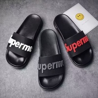 Chaussons personnalisables pour hommes, nouvelle arrivée, sandales noires, tongs à bulles pour hommes
