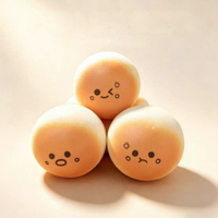 Mini-raviolis simulés doux et moelleux avec petits pains vapeur expressifs qui rebondissent lentement et sont des jouets à presser, boîte mystère pour enfants