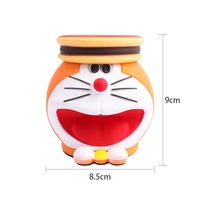 85x90mm vente chaude nouveau créatif Doraemon manuel broyeur de cigarettes dessin animé plastique + alliage de Zinc accessoires pour fumer broyeur