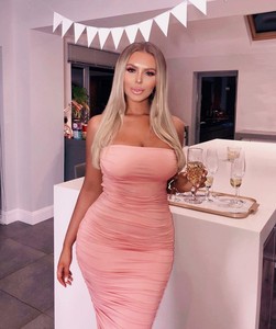 Vestido de Verano Blanco de 2 <span class=keywords><strong>Capas</strong></span> Personalizable para Mujer, Elegante Vestido Maxi Fruncido, Vestido Largo Rosa para Fiesta, Vestido Sexy para Noche de Fiesta - Product Image 2