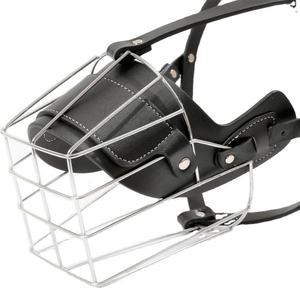 Museruola per Cani in Acciaio Inossidabile e Pelle, Anti-Morso, Anti-Abbaio, Anti-Rovinamento, Anti-Danno, Progettata Appositamente per Pastore Tedesco - Product Image 6